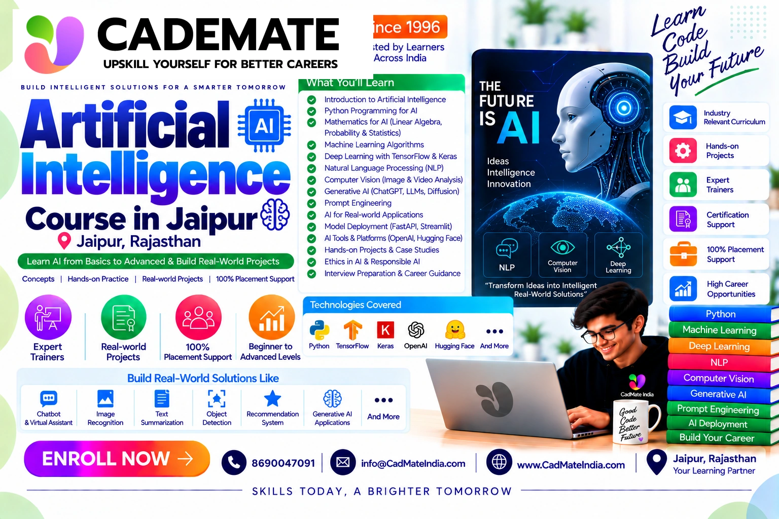 Artificial Intelligence course in Jaipur at CadMate India